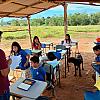 Educação de Naviraí leva projeto de contação de histórias aos alunos da comunidade indígena Kurupi